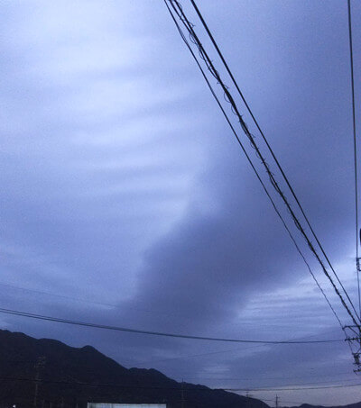 地震雲の投稿写真