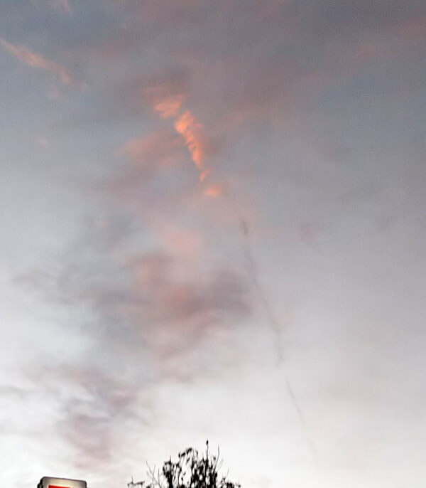 地震雲の投稿写真