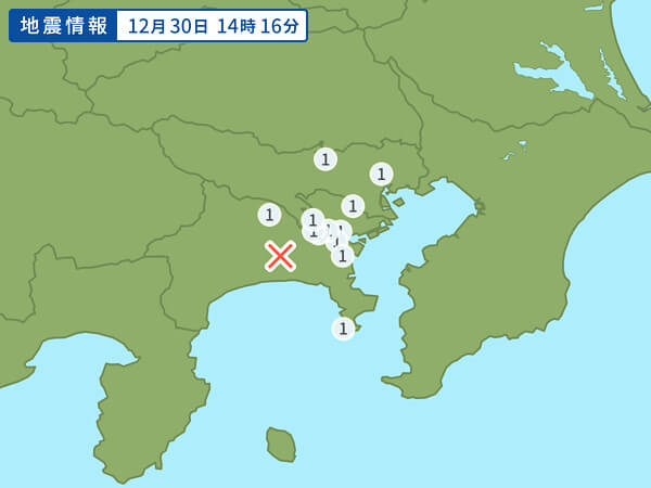地震情報の画像