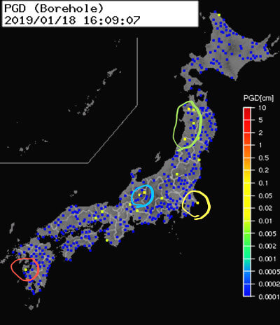 強震モニタの画像