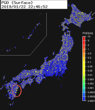 強震モニタの画像
