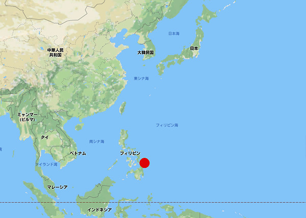 地震情報の画像