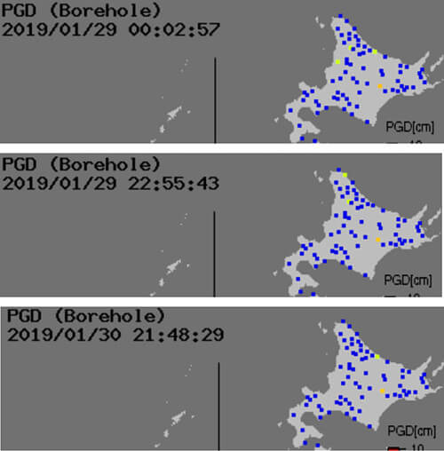 強震モニタの画像