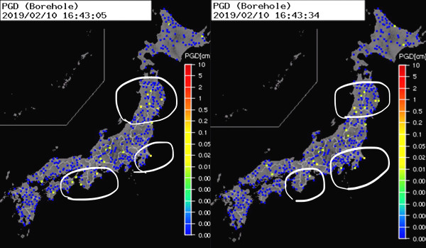 強震モニタの画像