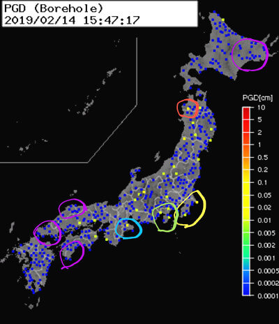 強震モニタの画像