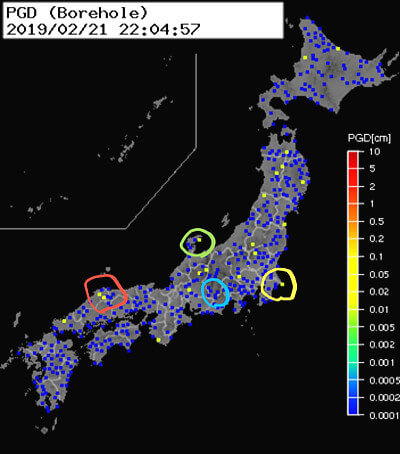 強震モニタの画像