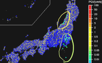 強震モニタの画像