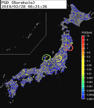 強震モニタの画像