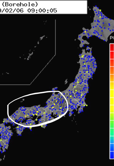 強震モニタの画像