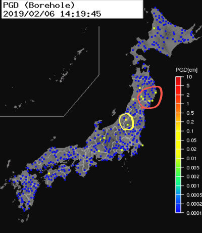 強震モニタの画像