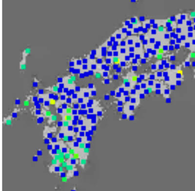 強震モニタの画像