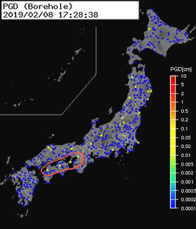 強震モニタの画像