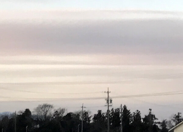 地震雲の投稿写真