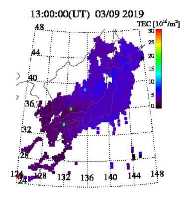 TEC値のグラフ