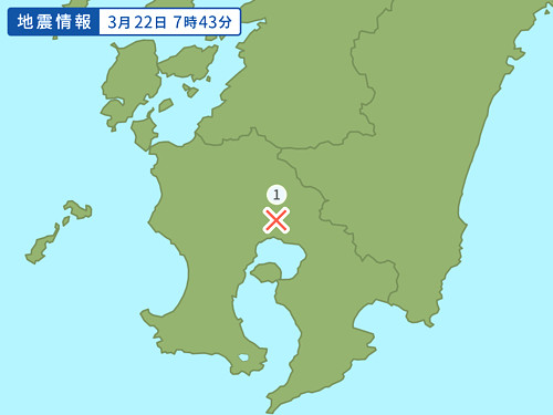 地震情報の画像