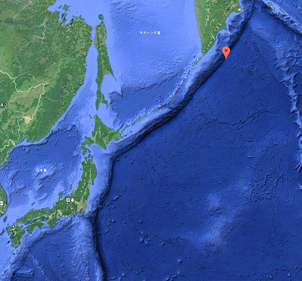 地震情報の画像