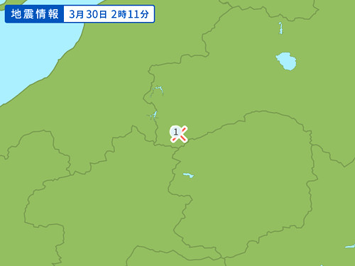 地震情報の画像