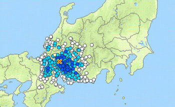 地震情報の画像