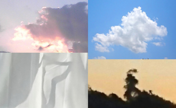 不思議な雲の写真