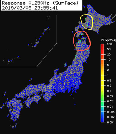 強震モニタの画像