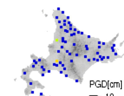 強震モニタの画像