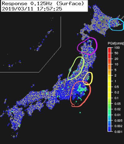 強震モニタの画像