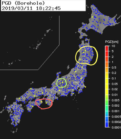 強震モニタの画像