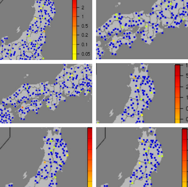 強震モニタの画像