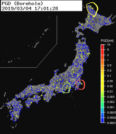 強震モニタの画像