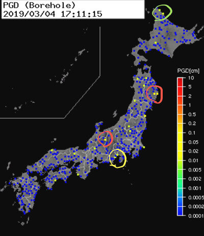 強震モニタの画像