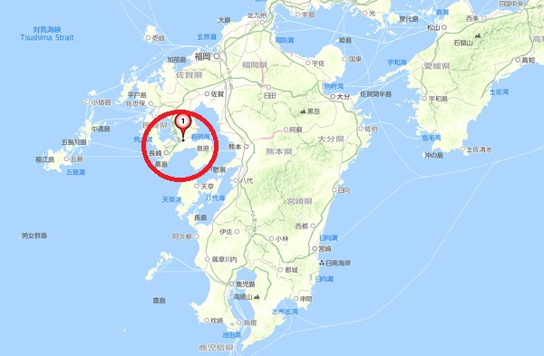 九州の地図