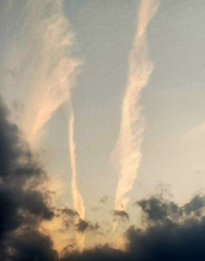 地震雲の投稿写真