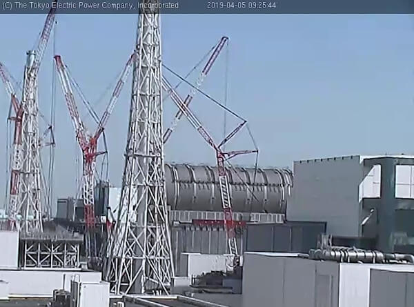 4号機側のカメラの映像