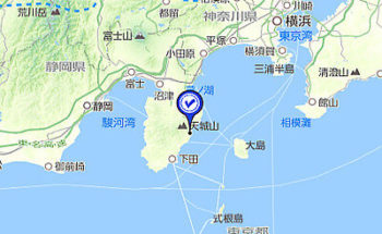 伊豆半島の地図