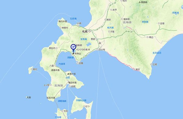 北海道の地図