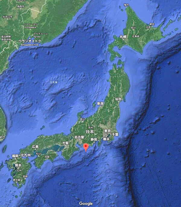 地震情報の画像