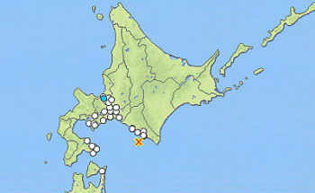 地震情報の画像