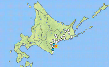 地震情報の画像