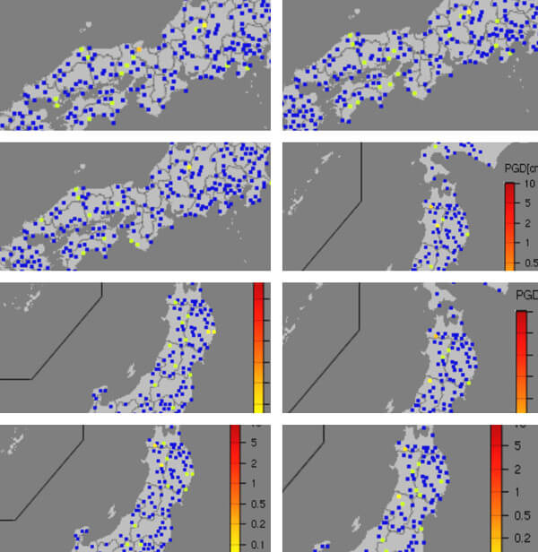 強震モニタの画像