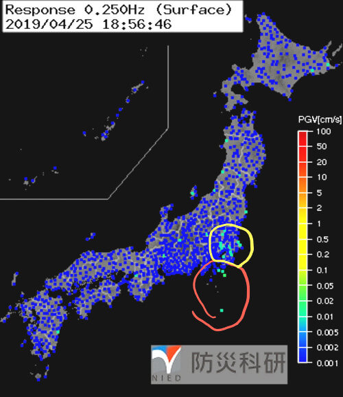 強震モニタの画像