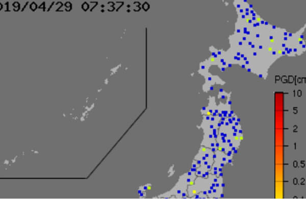 強震モニタの画像