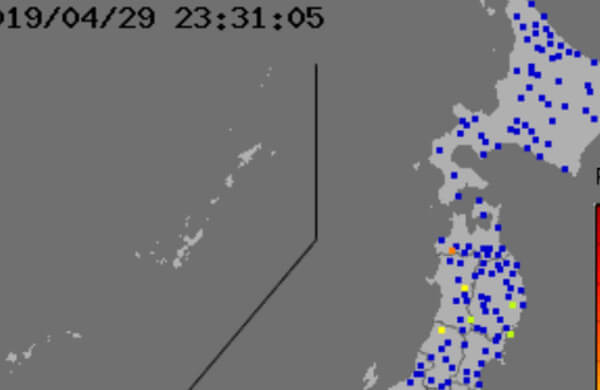 強震モニタの画像