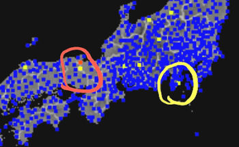 強震モニタの画像