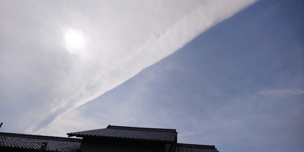 地震雲の投稿写真