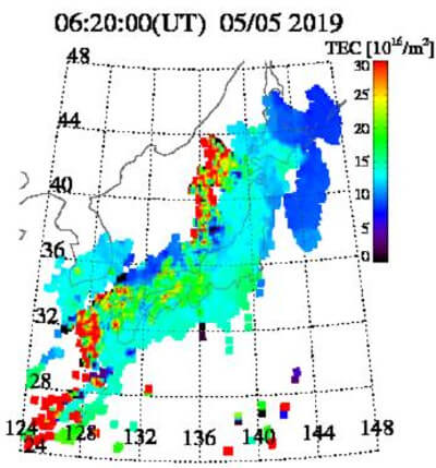 TEC値のグラフ