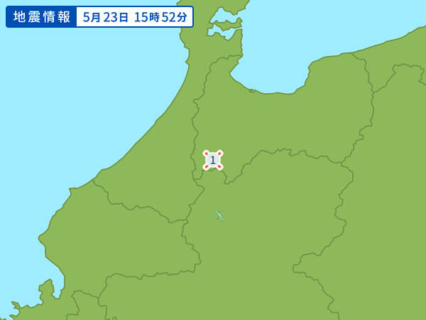 地震情報の画像