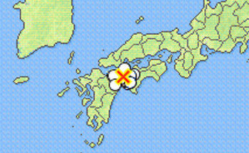 地震情報の画像