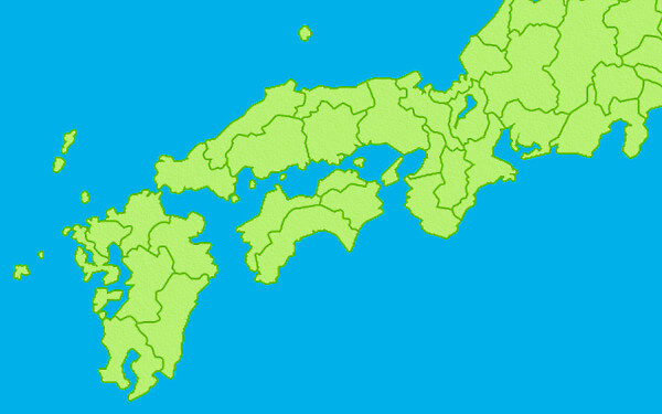 西日本の地図