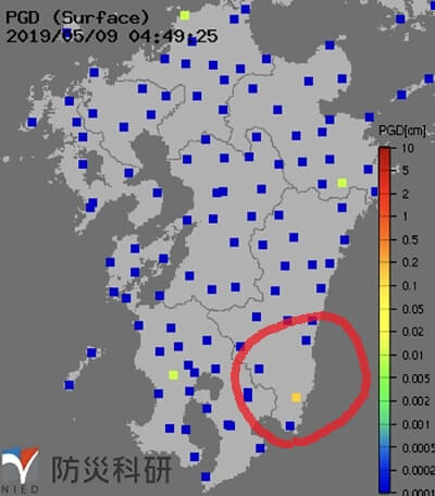 強震モニタの画像