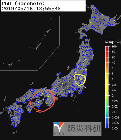 強震モニタの画